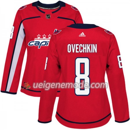 Dame Eishockey Washington Capitals Trikot Alex Ovechkin 8 Adidas 2017-2018 Rot Authentic